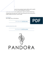Pandora Project: Deliverables