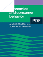 Economics and Consumer Behaviour by Angus Deaton and John Muellbauer