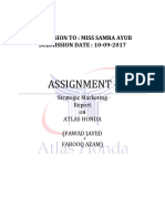 Assignment - 1: Submission To: Miss Samra Ayub SUBMISSION DATE: 10-09-2017