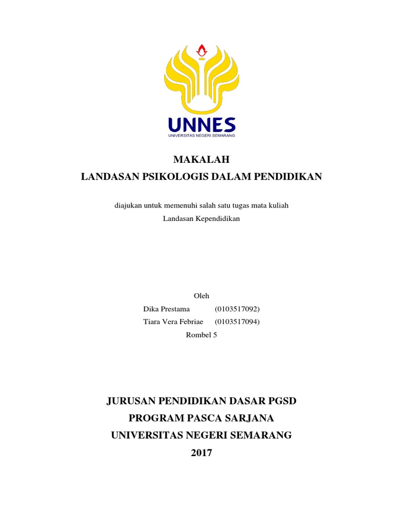 Landasan Psikologi Pendidikan