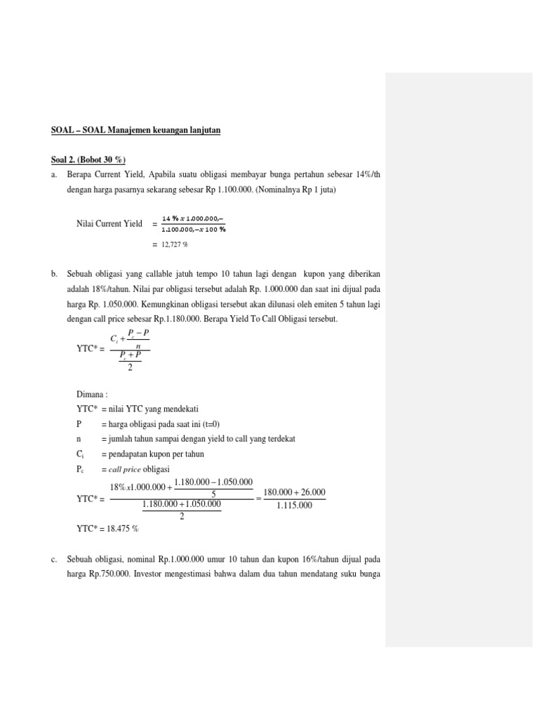 Contoh Soal Mk Jawaban Pdf