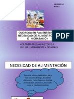 Cuidados en Pacientes Con Necesidad de Alimentación E Hidratación