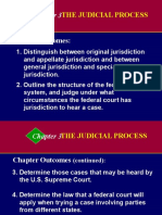 The Judicial Process: Chapter Outcomes