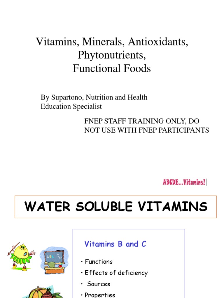 Water Soluble Vitamins Vitamin B12 Vitamin