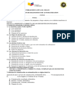 Evaluacion de Diagnostico