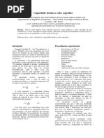 relatorio capacidade térmica