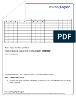 Christmas Student Worksheet