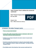 Urban Transport - How To Address The Commercial Road Blocks