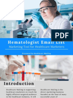 Hematologist Mailing List