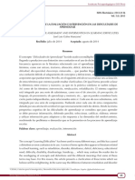 Análisis Crítico Sobre La Evaluación e Intervención en Las Dificultades de Aprendizaje PDF