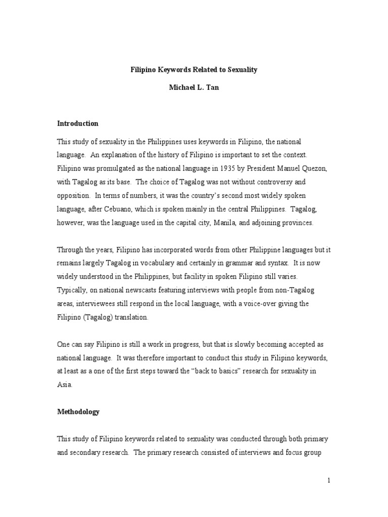 Keyword In Tagalog