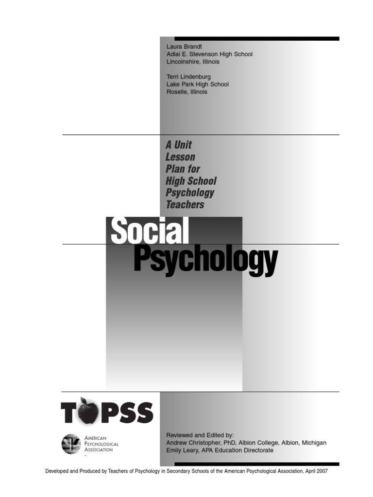 Social Psychology | PDF | Attitude (Psychology) | Schema (Psychology)