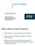 Introduction to Data Science Concepts and Applications