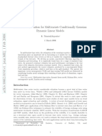 Covariance Estimation For Multivariate Conditionally Gaussian Dynamic Linear Models