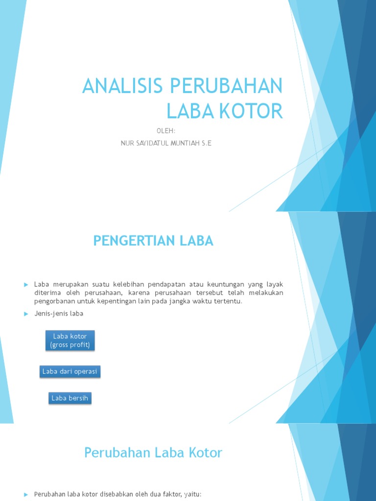 Ba 13 Analisis Perubahan Laba Kotor