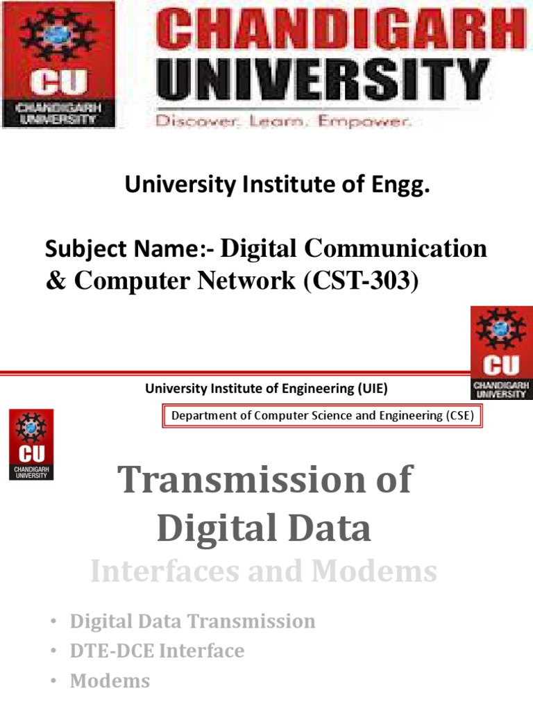 Digital Communication Overview (CST-303) | PDF | Data Transmission ...