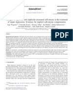 Changes of Explicitly and Implicitly Measured Self-esteem in the Treatment of Major Depression Evidence for Implicit Self-esteem Compensation