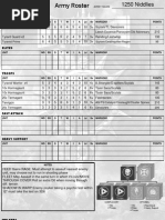 Warhammer 40k Army Roster Template | PDF | Military Vehicles | Military