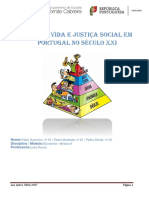 Nível de Vida e Justiça Social Em Portugal No Século XXI