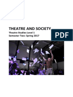 Theatre and Society - Course Document Spring 2017
