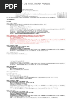 On-line Fiscal Printer Protocol