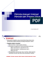 Metoda Evaluasi Investasi