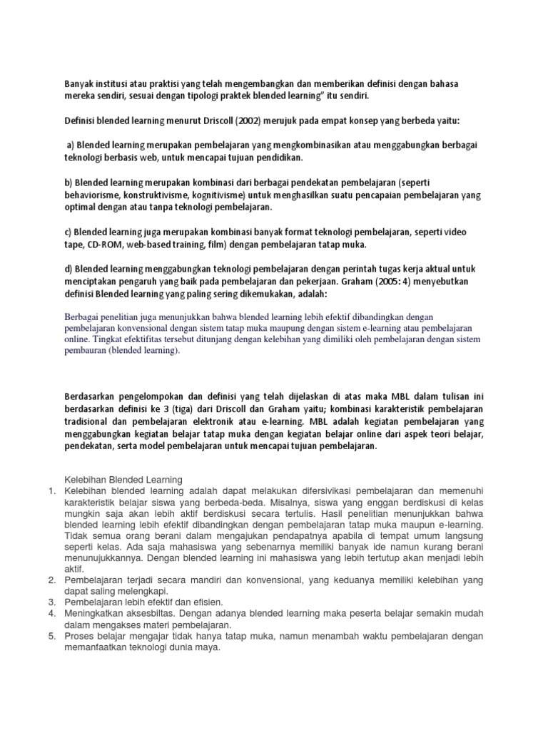 Def Kelebihan Kelemahan Bl Pdf