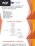 Usinas de Asfalto - 5 Periodo UniAGES