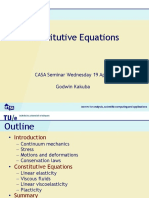 Constitutive Equations: CASA Seminar Wednesday 19 April 2006 Godwin Kakuba