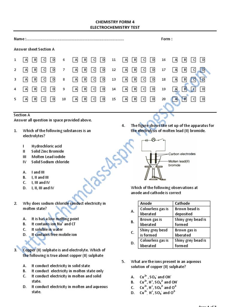 Electrochemistry Test Silver Electrochemistry
