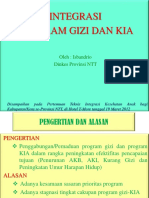 INTEGRASI PROGRAM GIZI DAN KIA