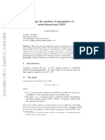 Testing The Number of Parameters of Multidimensional MLP