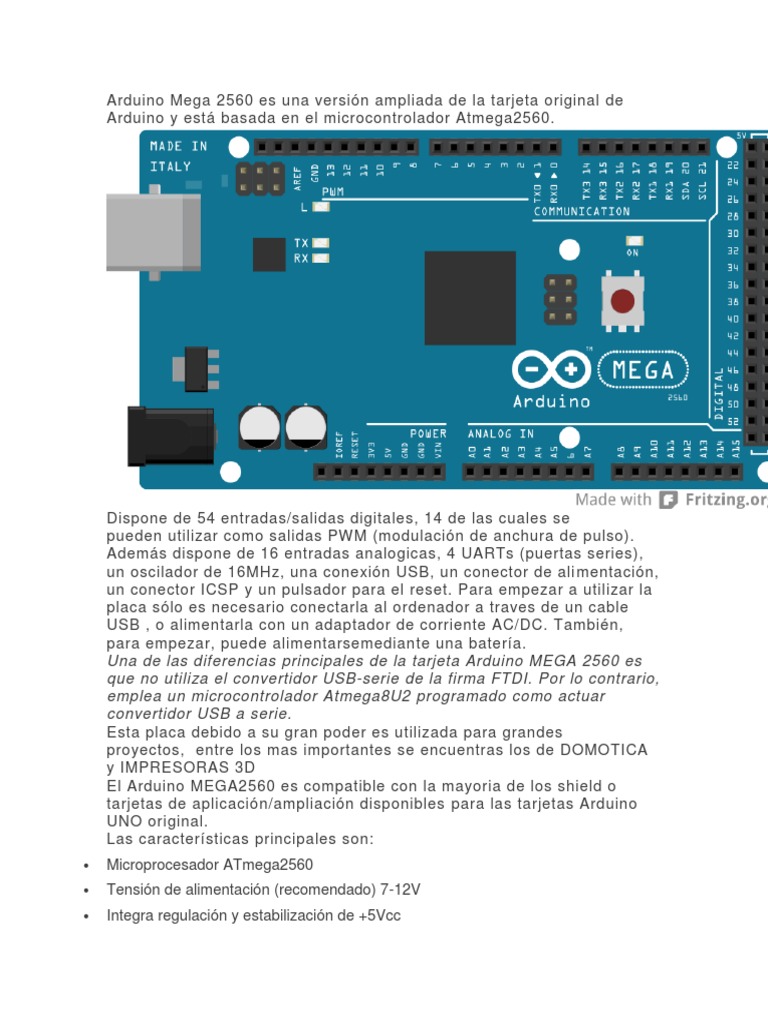 Arduino Mega 2560 | PDF | Arduino | Raspberry Pi