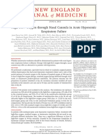 Alto Flujo de Oxígeno a Través de Cánula Nasal en Pacientes Hipoxémicos Agudos NEJM 2015