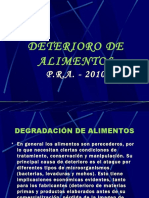 deterioro de alimentos