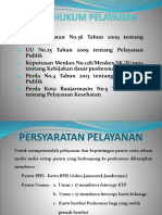 Dasar Hukum Pelayanan