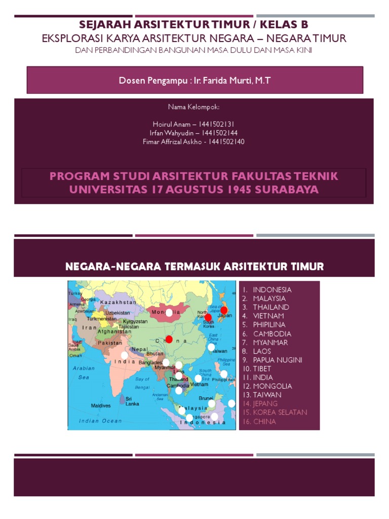 Sejarah Arsitektur Timur Jepang Korea China