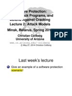 Software Protection - Lecture 2