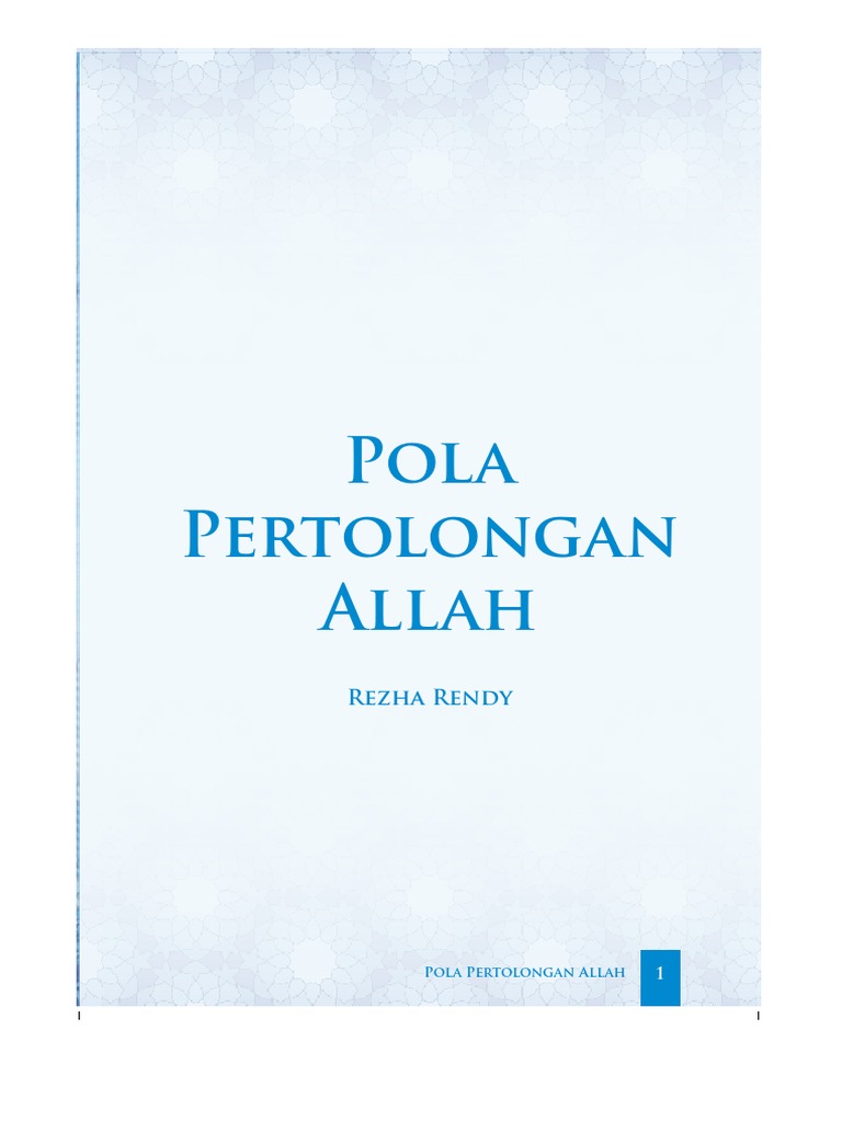 Pola Pertolongan Allah Pdf