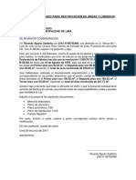 Solicitud de Rectificacion de Areas Municipalidad