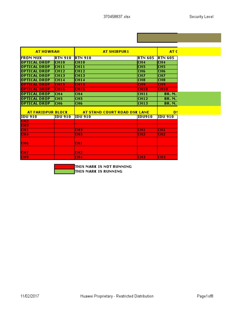 E1 Details With Color Code | PDF