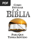 Como estudar a bíblia