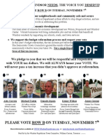 Windsor Town Council Candidates Flyer
