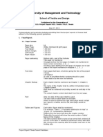 UMT Thesis or Project Format STD