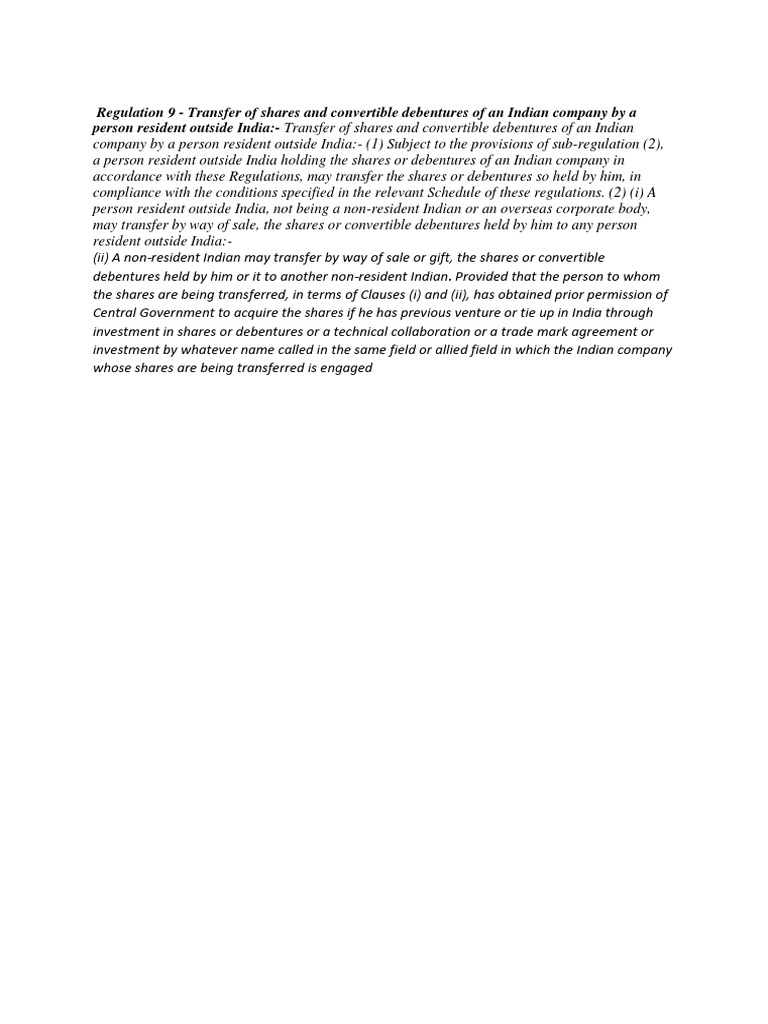 Regulation 9 | PDF
