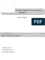 Lecture 5: Bad Controls, Standard Errors, Quantile Regression