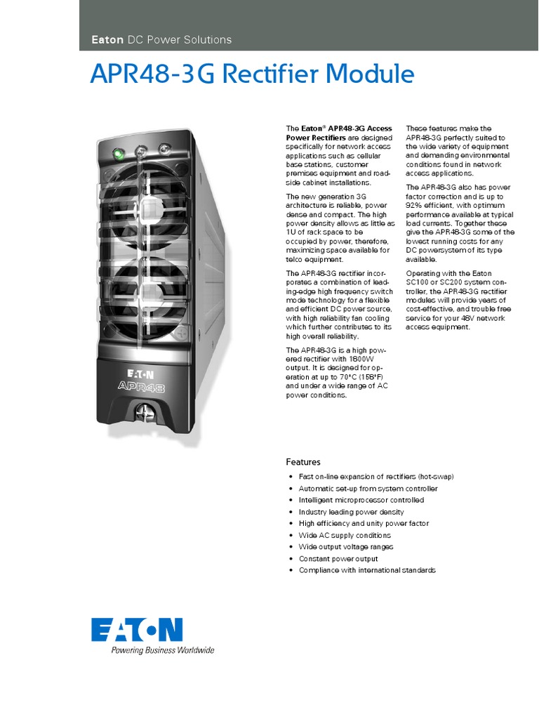 Per APR48-3G 1800W Switching Communication Power - Foto 4