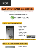 Download 0888 0671 3201 Water Heater Gas Solo Toko Water Heater by PASANG WATER HEATER SN363282126 doc pdf