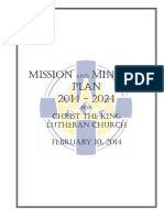 Mission and Ministry Plan