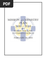 Mission and Ministry Plan